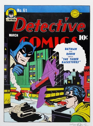 Item #30459 Angelo La Rosa Detective Comics No. 61 Bob Kane Original Cover Art Recreation. Angelo...