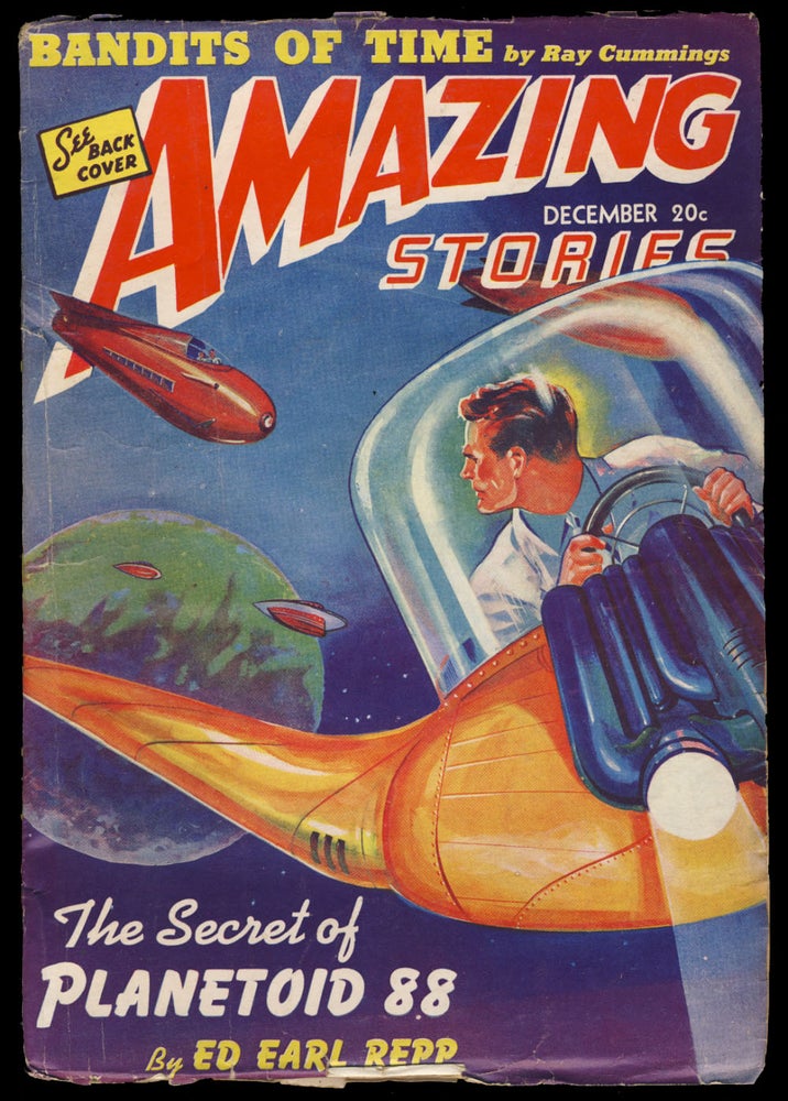 Item #30514 The Secret of Planetoid 88 in Amazing Stories December 1941. Ed Earl Repp.
