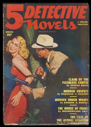 Item #30516 Claim of the Flashless Corpse in 5 Detective Novels Magazine Winter 1950. George Bruce