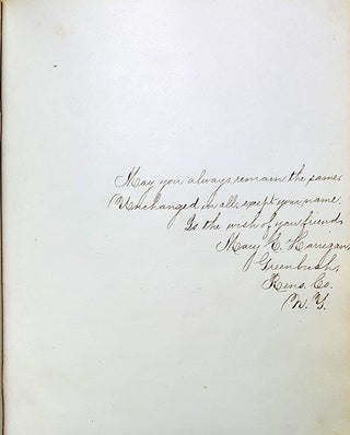 Civil War Era Autograph Book Belonging to a Student of the Albany State Normal School (Now SUNY Albany).