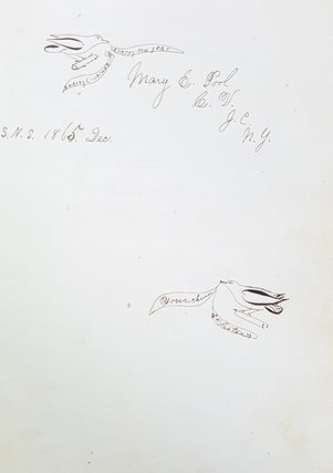 Civil War Era Autograph Book Belonging to a Student of the Albany State Normal School (Now SUNY Albany).