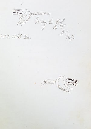 Civil War Era Autograph Book Belonging to a Student of the Albany State Normal School (Now SUNY Albany).