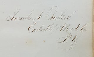 Civil War Era Autograph Book Belonging to a Student of the Albany State Normal School (Now SUNY Albany).