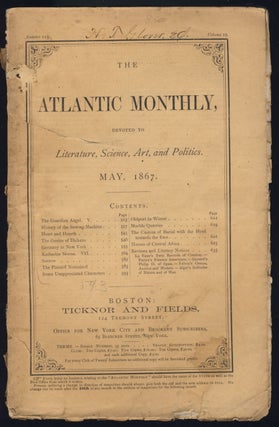 Item #30591 The Atlantic Monthly May 1867. James T. Fields