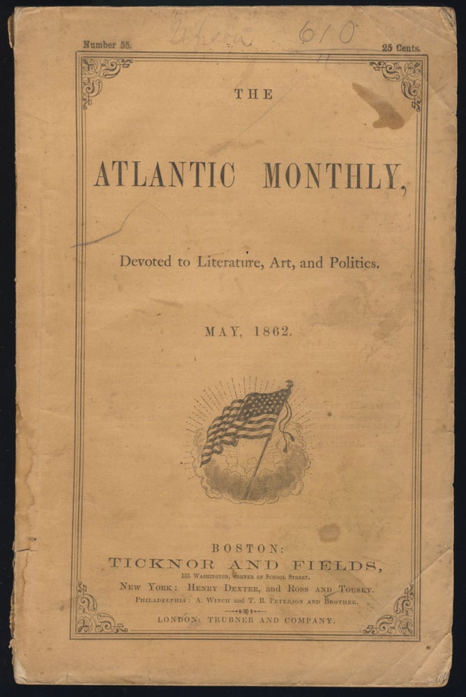 Item #30596 Slavery, in Its Principles, Development, and Expedients in The Atlantic Monthly May 1862. Edwin Percy Whipple.
