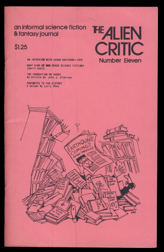 Item #30890 The Alien Critic No. 11 November 1974. Richard E. Geis, ed.
