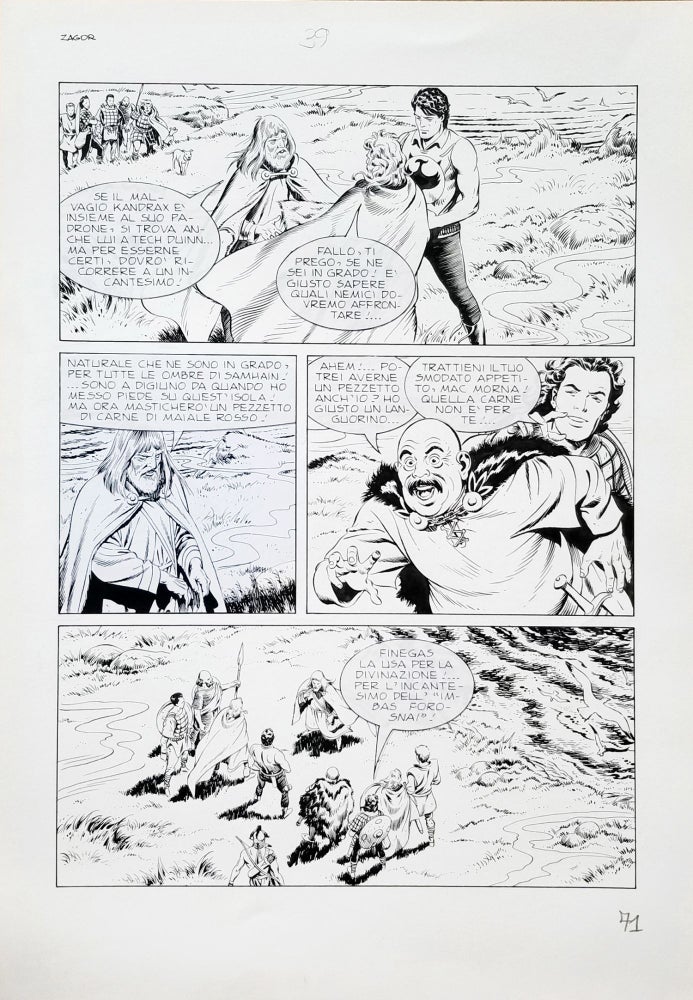 Item #31114 Marco Torricelli Special Zagor #11 Page 71 Original Comic Art. Marco Torricelli.