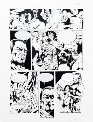 Item #31115 Alessandro Bocci Conan il conquistatore? Page 27 Original Comic Art. Alessandro Bocci
