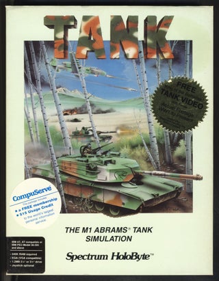 Item #31162 Tank: The M1 Abrams Tank Simulation. (PC Big Box Version). Spectrum Holobyte