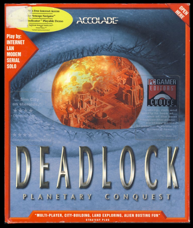 Item #31166 Deadlock: Planetary Conquest. (PC Big Flip Top Box Version). Accolade.