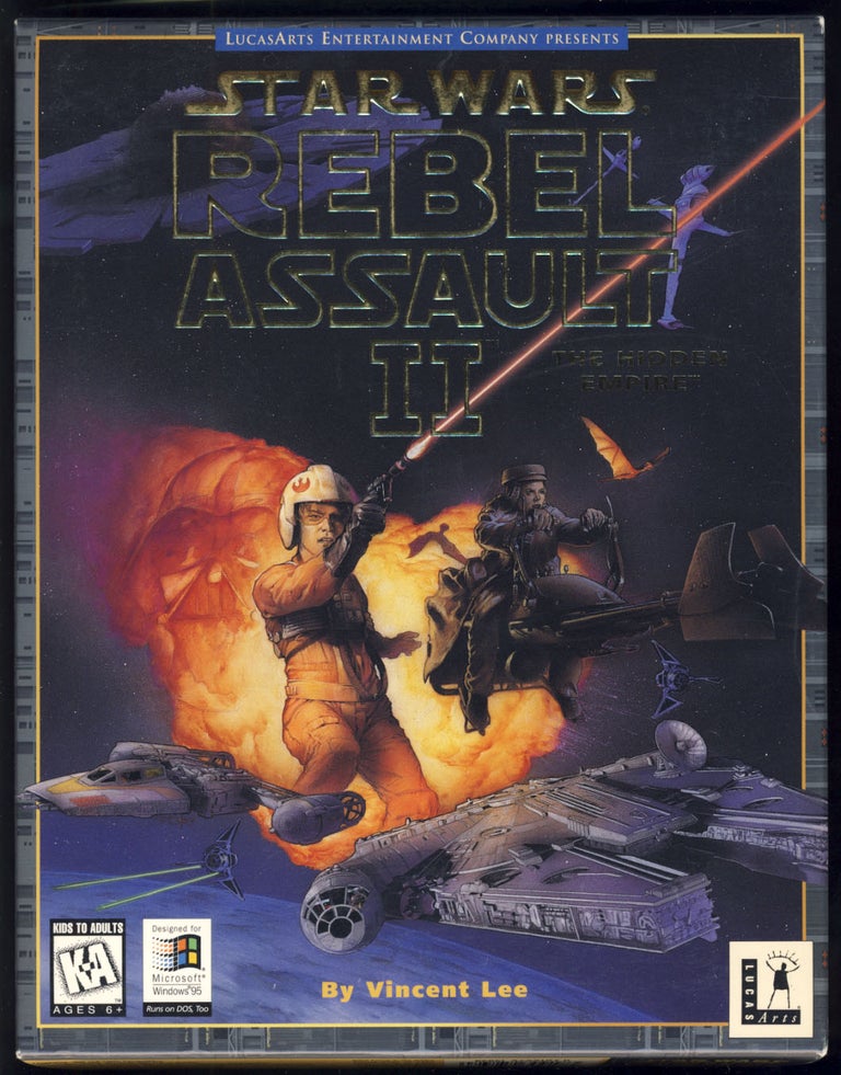 Item #31178 Star Wars: TIE Fighter. Star Wars: X-Wing. Star Wars: Rebel Assault II. (PC Big Box Versions). LucasArts.