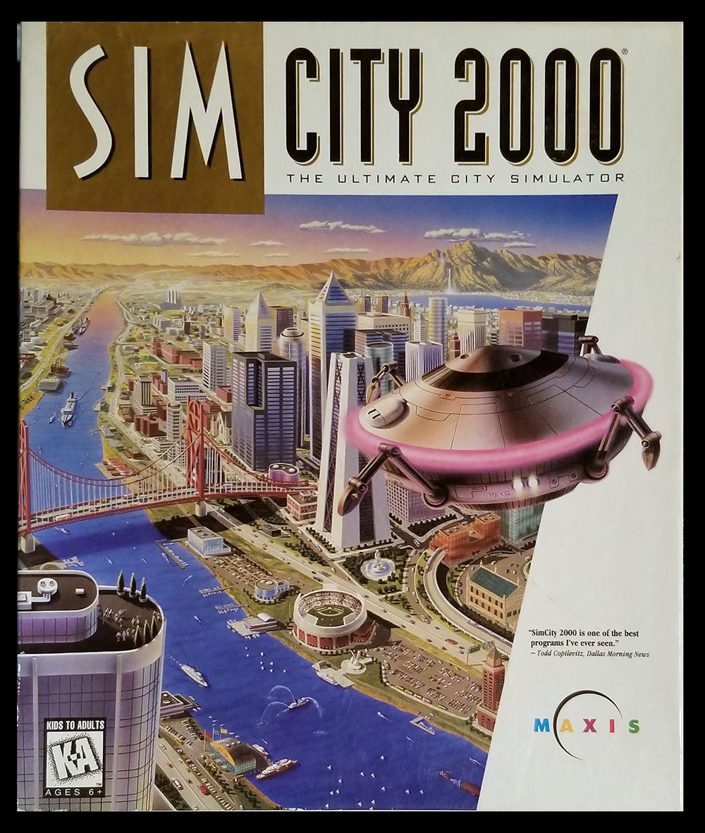 Sim City 2000. Macintosh Big Box Version by Maxis on Parigi Books
