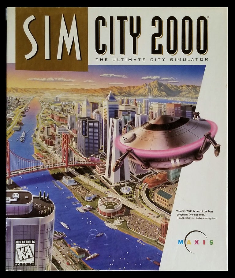 Item #31181 Sim City 2000. (Macintosh Big Box Version). Maxis.