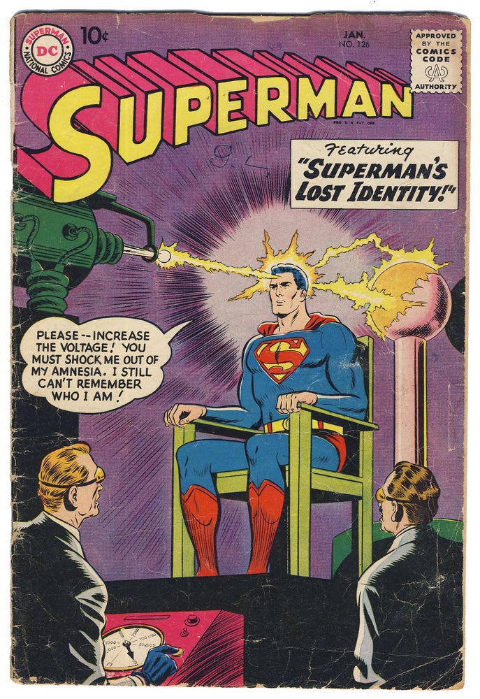 Item #31351 Superman No. 126. Otto Binder, Wayne Boring.