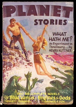 Item #31410 Defense Mech in Planet Stories Spring 1946. Ray Bradbury