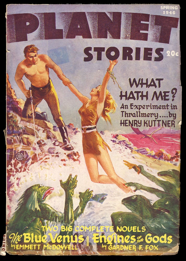 Item #31410 Defense Mech in Planet Stories Spring 1946. Ray Bradbury.