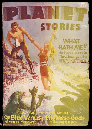Item #31413 Defense Mech in Planet Stories Spring 1946. Ray Bradbury