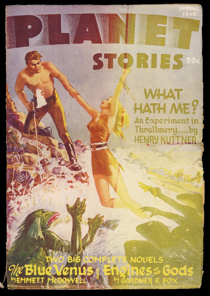Item #31413 Defense Mech in Planet Stories Spring 1946. Ray Bradbury.