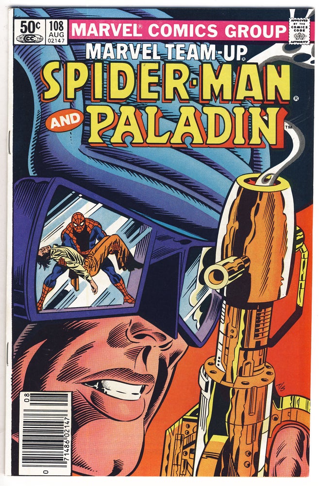 Item #31433 Marvel Team-Up Starring Spider-Man and Paladin No. 108. David Michelinie, Herb Trimpe.