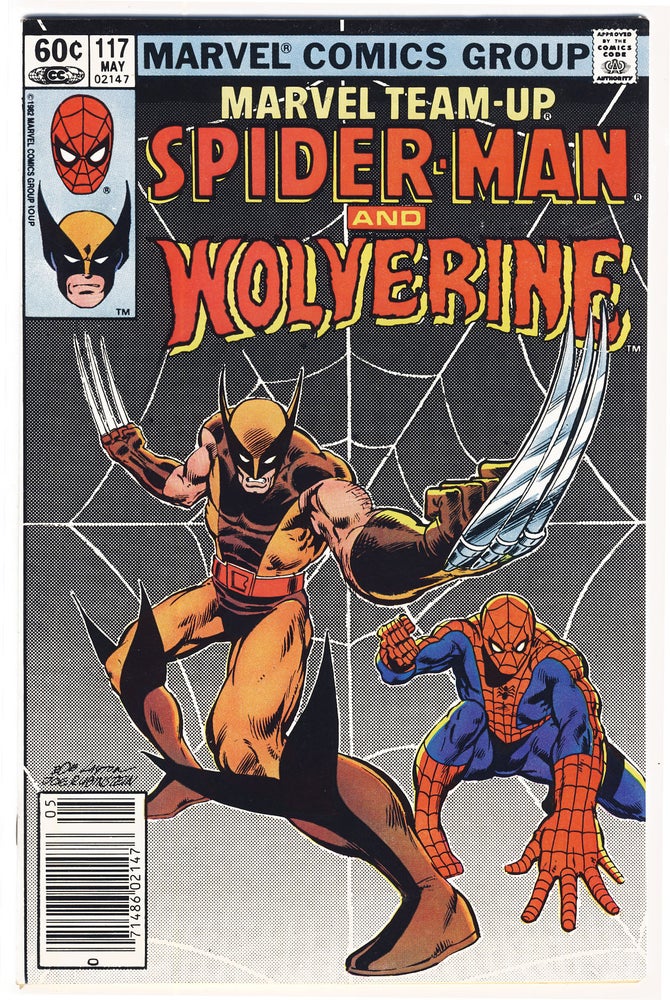 Item #31435 Marvel Team-Up Starring Spider-Man and Wolverine No. 117. DeMatteis J. M., Herb Trimpe.