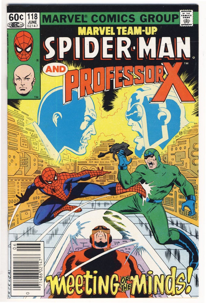 Item #31436 Marvel Team-Up Starring Spider-Man and Professor X No. 118. DeMatteis J. M., Herb Trimpe.
