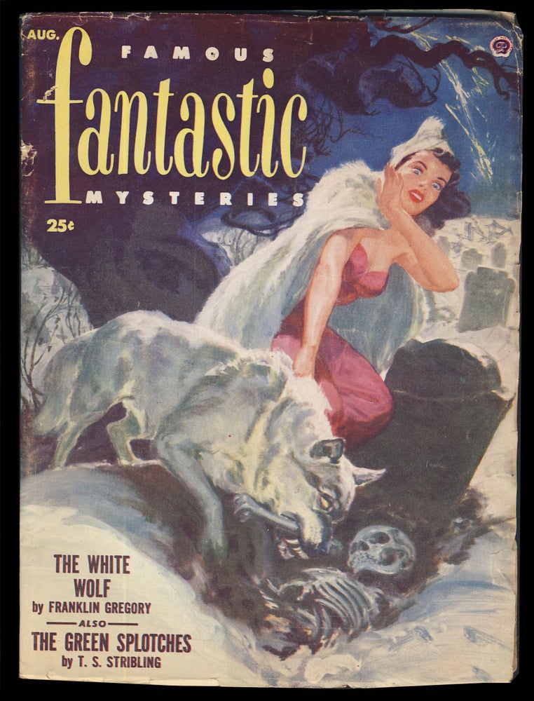 Item #31567 The White Wolf in Famous Fantastic Mysteries August 1952. Franklin Gregory.
