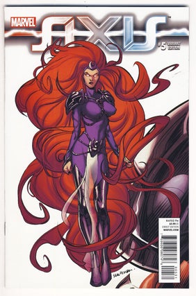 Item #31629 Avengers and X-Men Axis #5 Sara Pichelli Variant Cover. Rick Remender, Terry Dodson