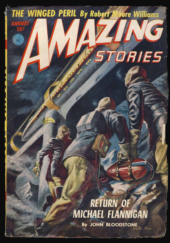 Item #31675 The Return of Michael Flannigan in Amazing Stories August 1952. John Bloodstone.