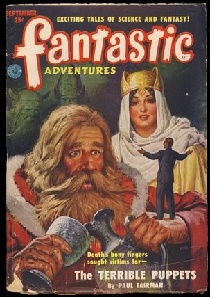 Item #31758 The Terrible Puppets in Fantastic Adventures September 1951. Paul W. Fairman