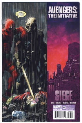Item #31770 Avengers: The Initiative #33 Deadpool Variant Cover. Christos Gage, Jorge Molina