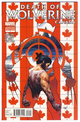 Item #31808 Death of Wolverine #1 Double Variant Cover. (Canadian Cover + Pasqual Ferry...