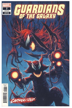 Item #31819 Set of 4 Carnage Red Marvel Variant Edition Covers. (Captain America #12, Guardians...