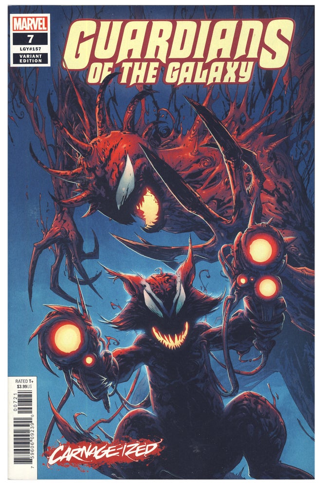 Item #31819 Set of 4 Carnage Red Marvel Variant Edition Covers. (Captain America #12, Guardians of the Galaxy #7, Avengers #21, Black Panther #14). Ta-Nehisi Coates, Adam Kubert.