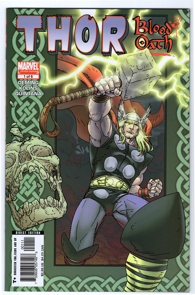 Item #31937 Thor: Blood Oath Complete Mini Series. Thor: The Truth of History. Thor: Reign of Blood. Thor: Ages of Thunder. Thor: Man of War. Michael Avon Oeming, Scott Kolins.