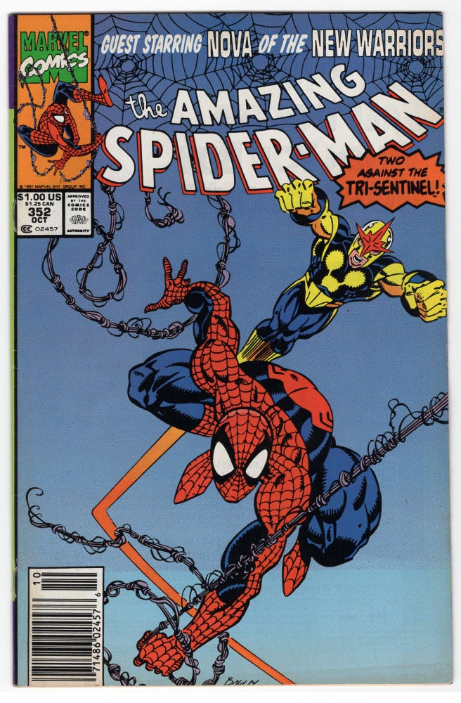 Item #31940 The Amazing Spider-Man #352. David Michelinie, Mark Bagley.
