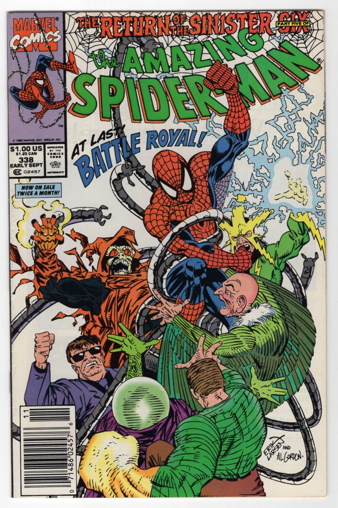 Item #31955 The Amazing Spider-Man #338. David Michelinie, Erik Larsen.