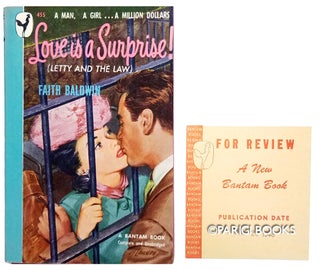 Item #31974 Love Is a Surprise. (Bantam Review Copy). Faith Baldwin
