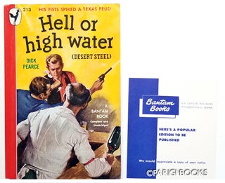 Item #31977 Hell or High Water. (Bantam Review Copy). Dick Pearce