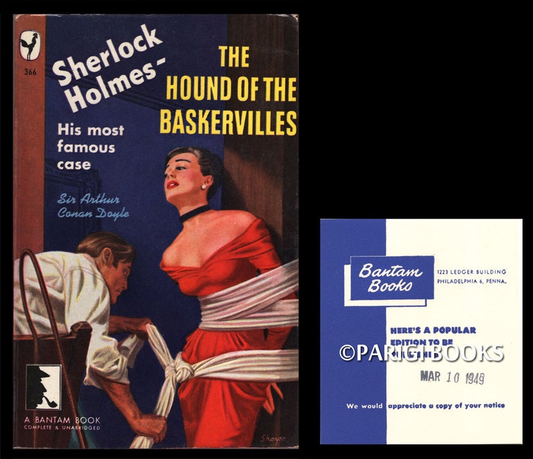 Item #32150 The Hound of the Baskervilles. (Bantam Review Copy). Arthur Conan Doyle.