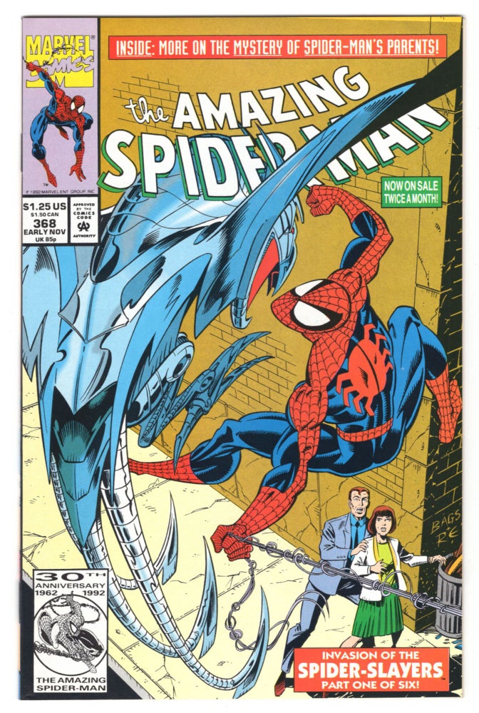 Item #32303 The Amazing Spider-Man #368. David Michelinie, Mark Bagley.
