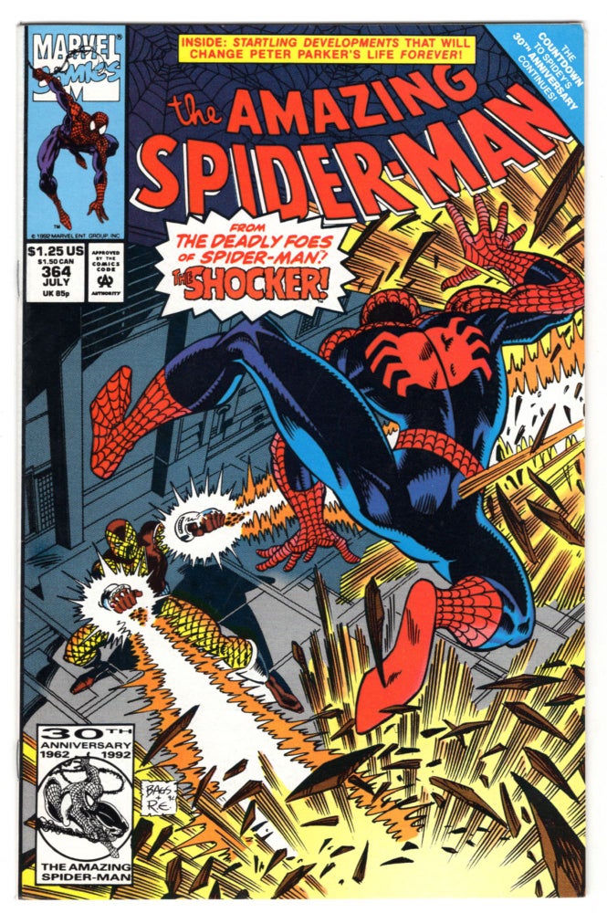 Item #32310 The Amazing Spider-Man #364. David Michelinie, Mark Bagley.
