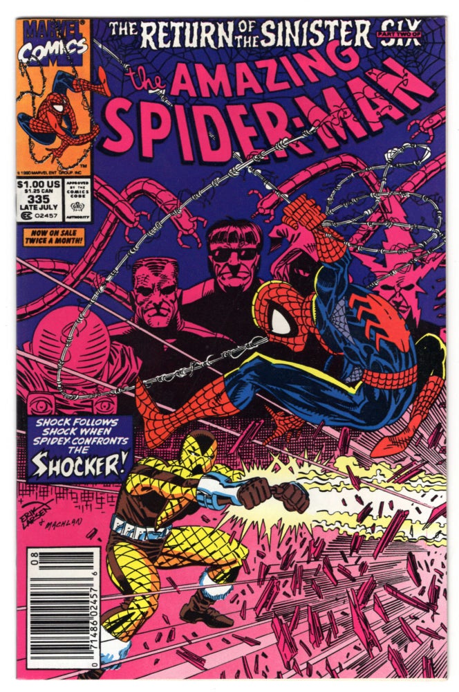 Item #32319 The Amazing Spider-Man #335. David Michelinie, Erik Larsen.