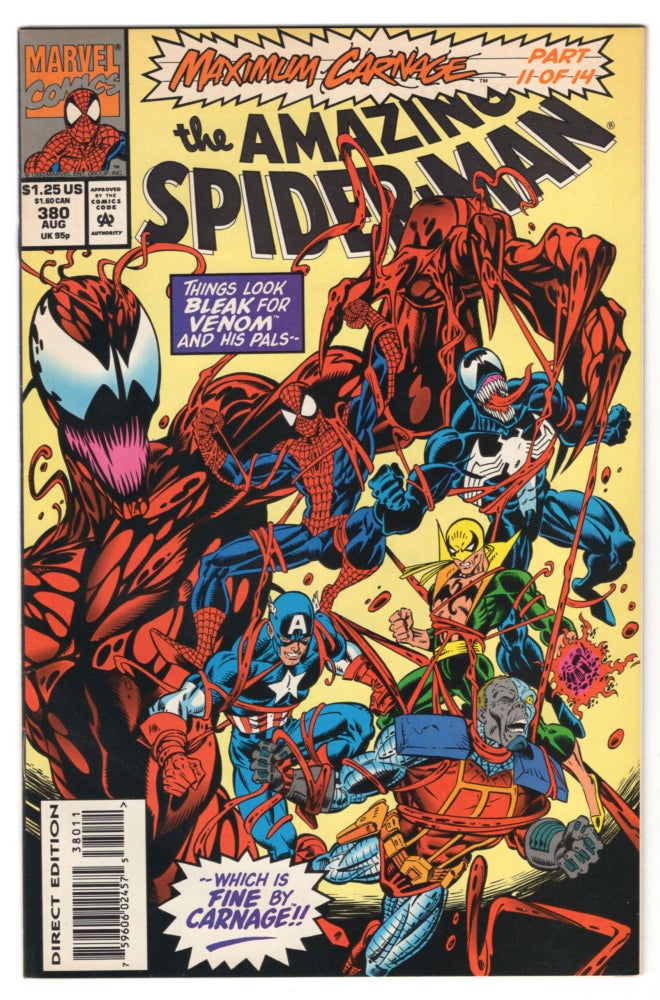 Item #32375 The Amazing Spider-Man #380. David Michelinie, Mark Bagley.