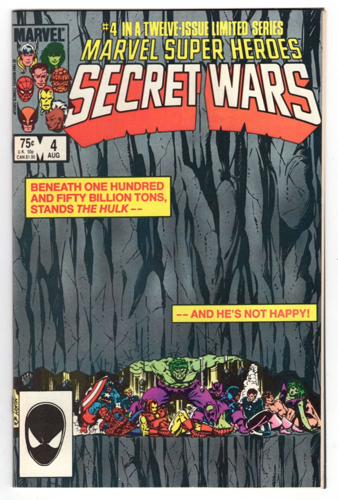 Item #32385 Marvel Super Heroes Secret Wars #4. Jim Shooter, Bob Layton.