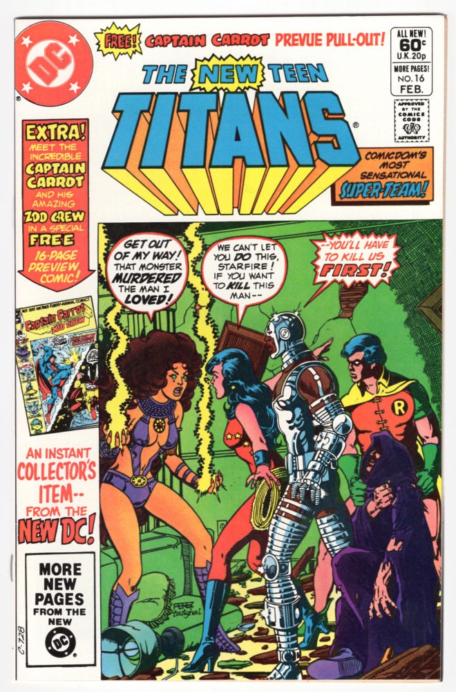 Item #32394 The New Teen Titans #16. Marv Wolfman, George Perez.