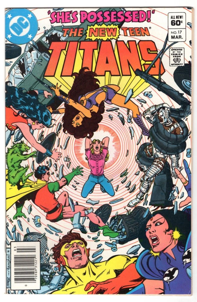 Item #32396 The New Teen Titans #17. Marv Wolfman, George Perez.