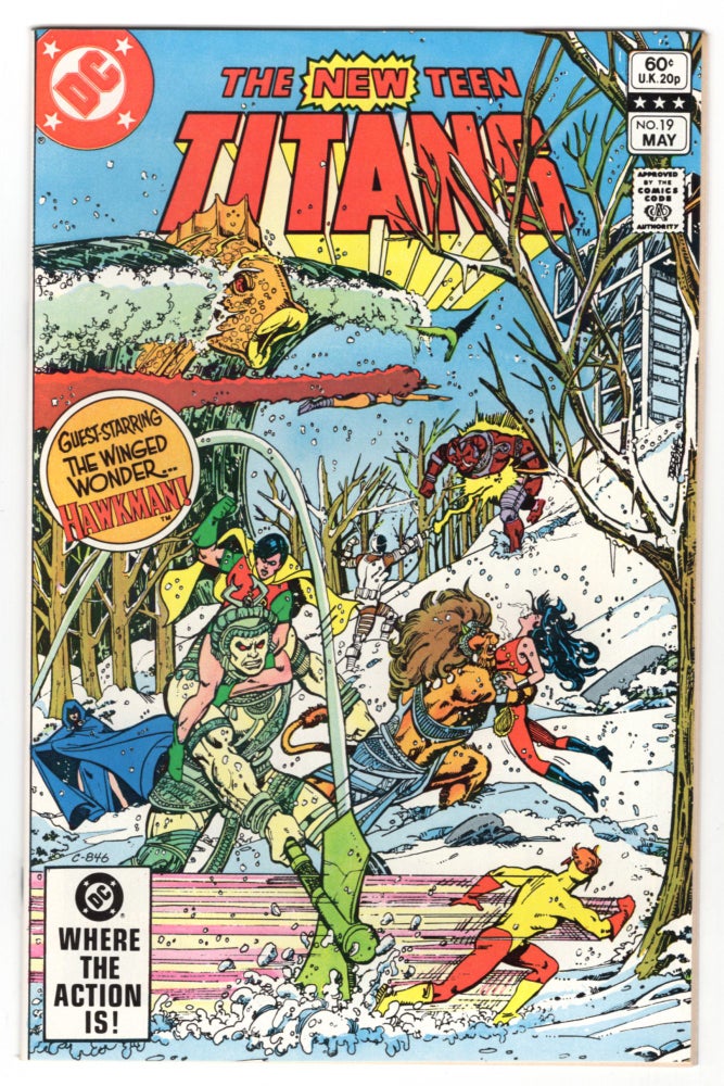 Item #32400 The New Teen Titans #19. Marv Wolfman, George Perez.