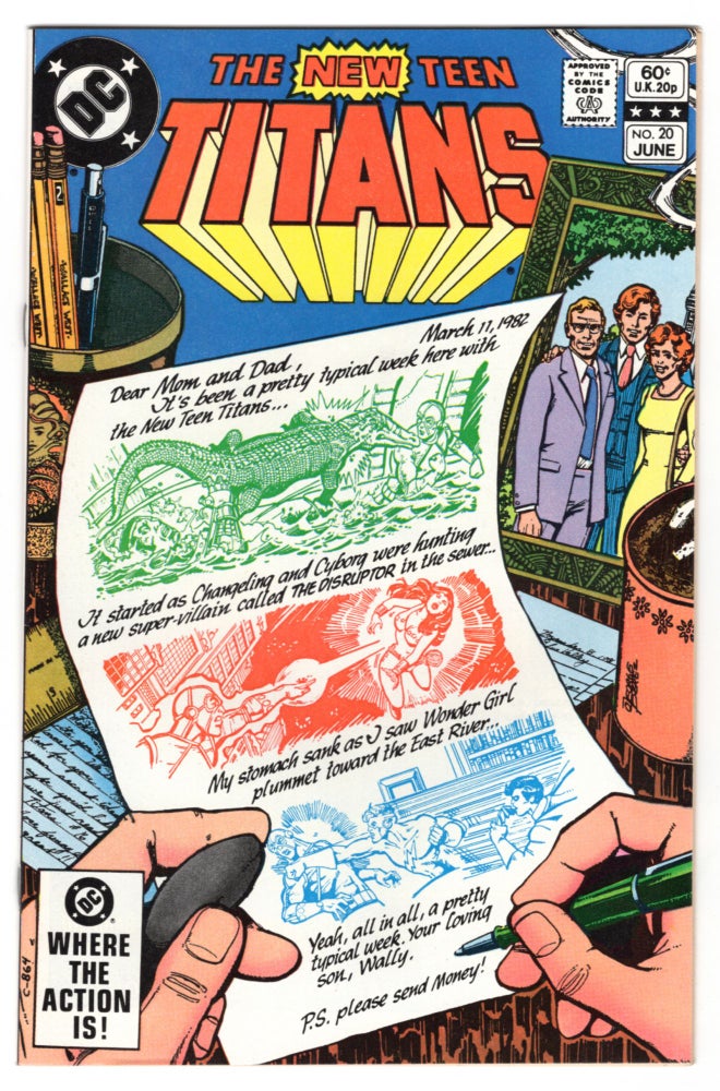 Item #32401 The New Teen Titans #20. Marv Wolfman, George Perez.