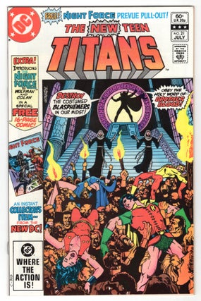 Item #32403 The New Teen Titans #21. Marv Wolfman, George Perez