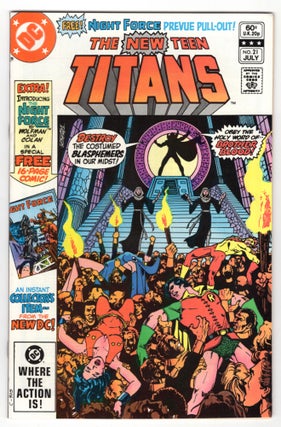 Item #32405 The New Teen Titans #21. Marv Wolfman, George Perez